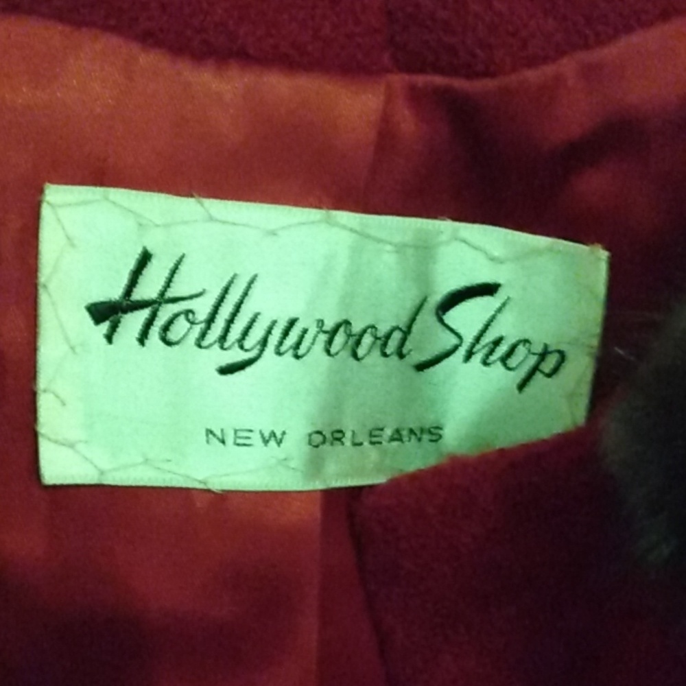 Vintage NOLA Hollywood Shop Gorgeous Red Coat